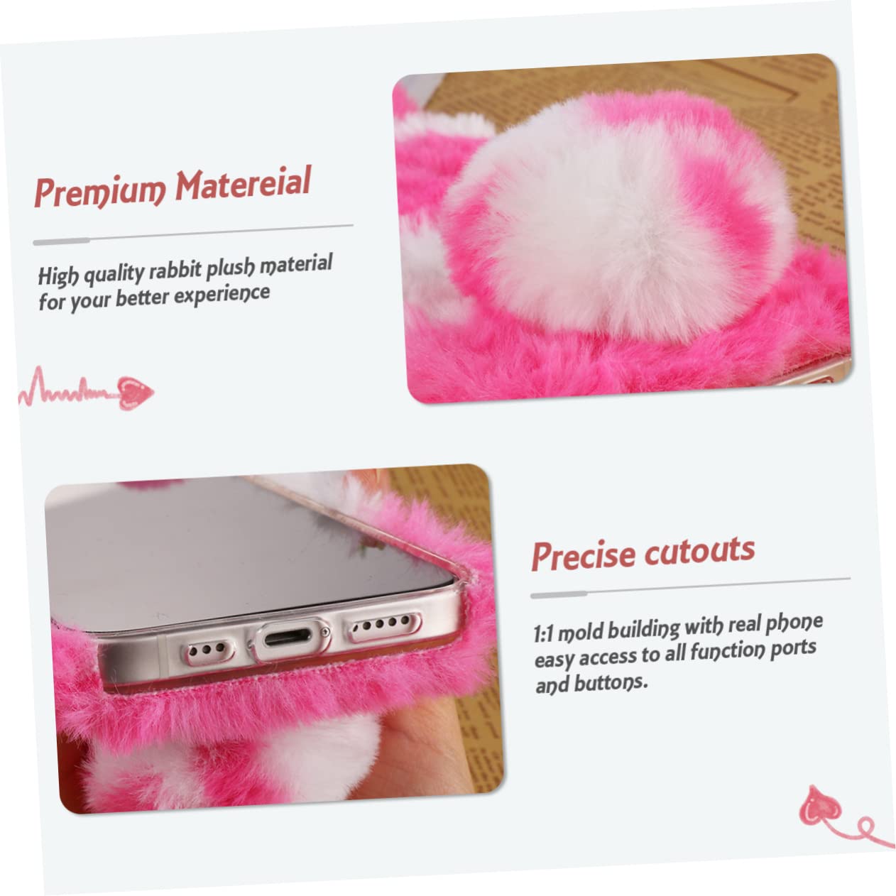 Angoily 3piezas Funda De Teléfono TPU con Diseño De Peluche Compatible e Protección y para y Ocasiones Especiales