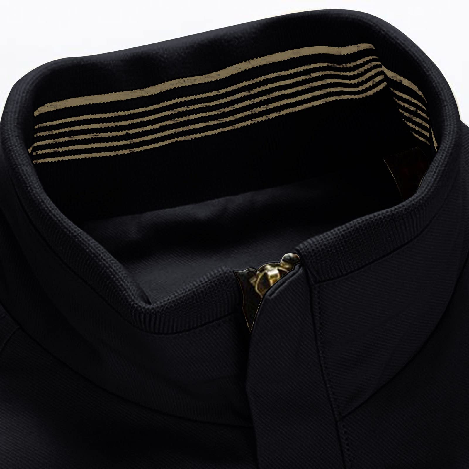 Generisch Sportjacke Herren Freizeit Sports Top Plus Samtasche mit Reißverschluss Stehkragen Jacke Bluse