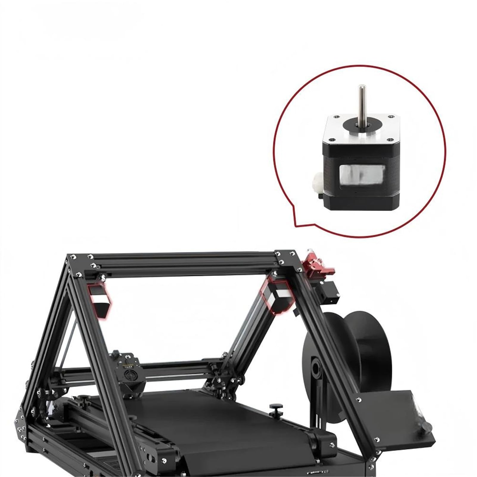 NEMA17 Schrittmotor 1,5 A Zweiphasen-Vierdraht-3D-Druckzubehörmotor Schrittmotor
