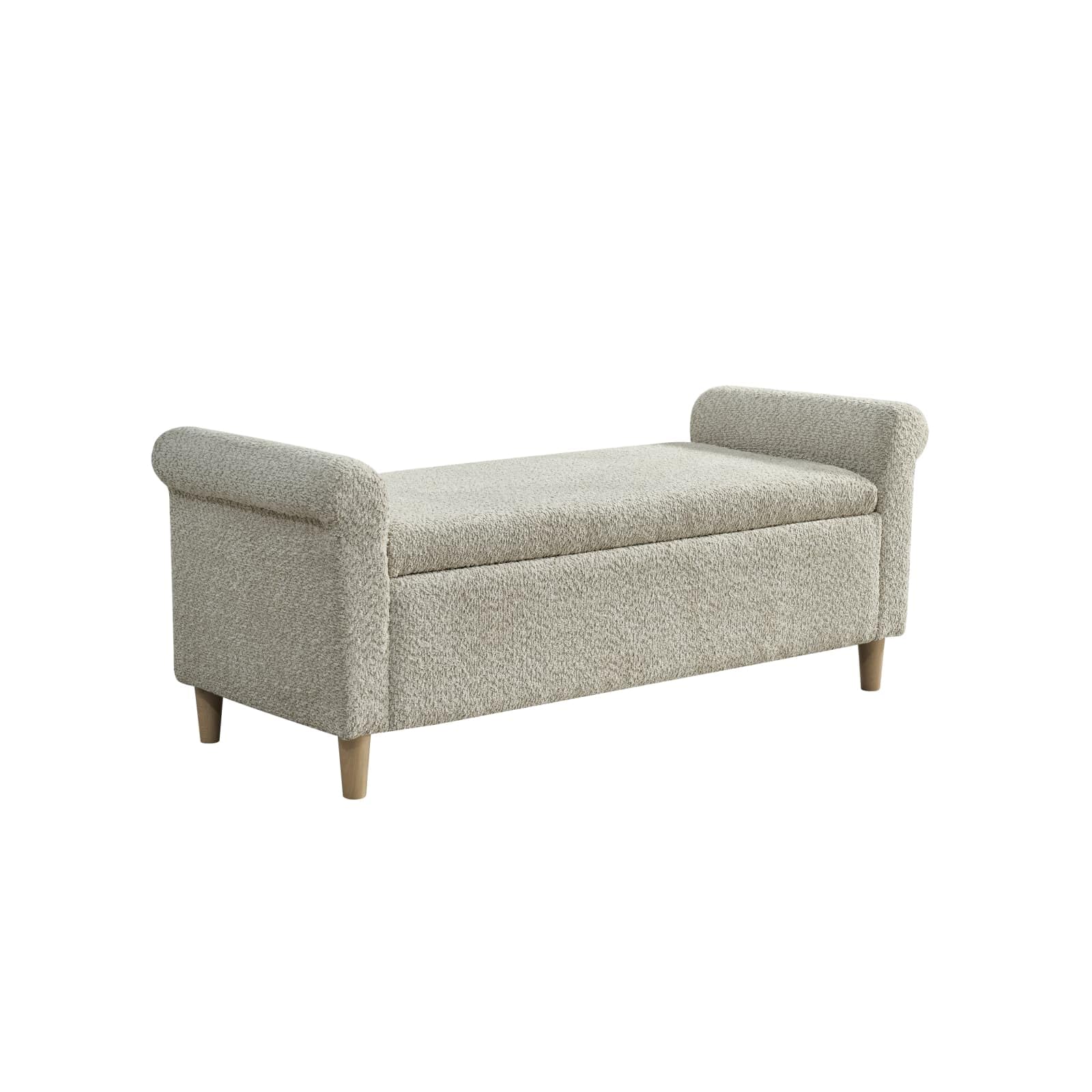 Banquette 2 Places,Fauteuil Salon,Repose Pied avec Espace de Rangement,Petit Canapé,Tabouret,pour Salon Bureau Chambre (Camel)