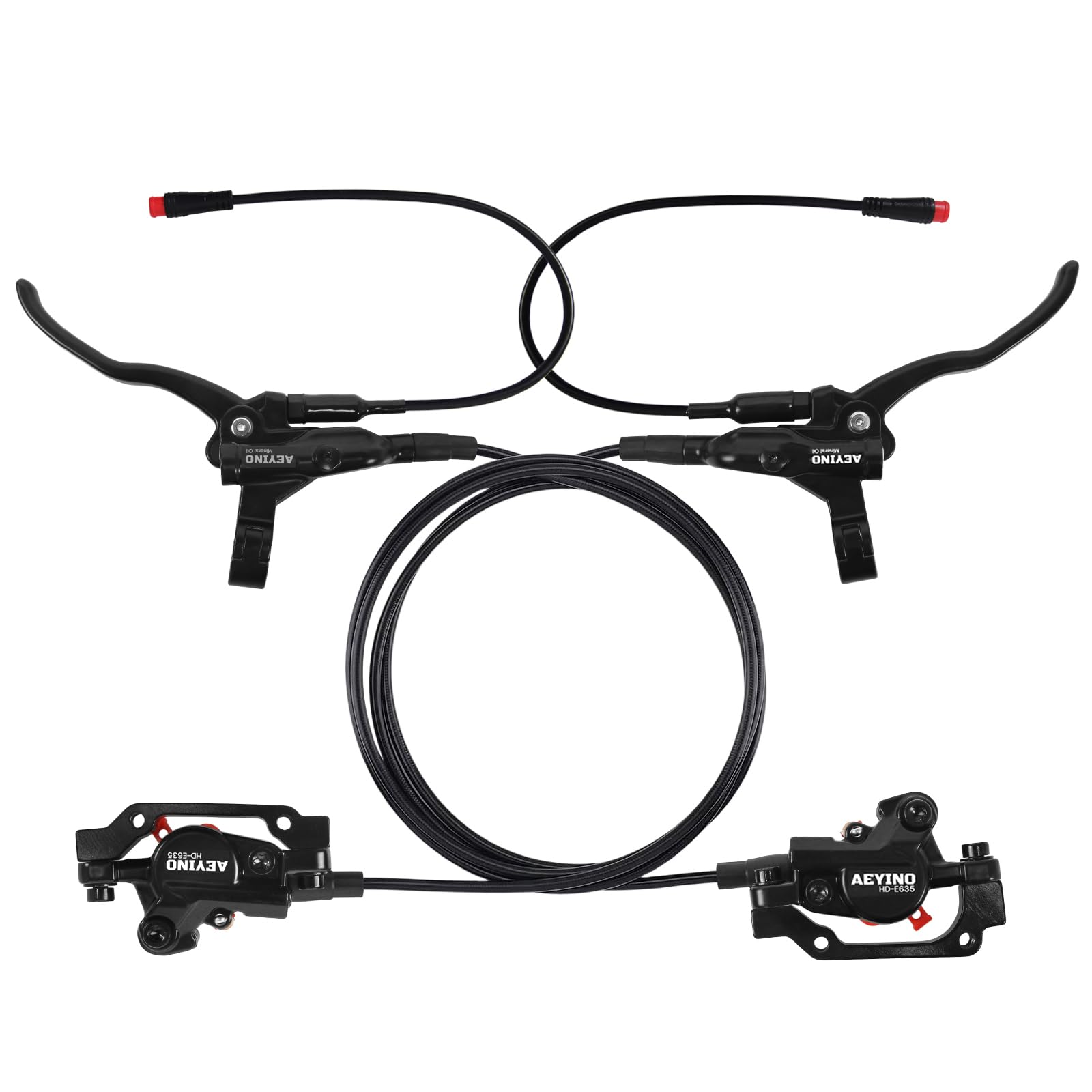 AEYINO 2 Pistons E-Bike Hydraulic Disc Brake Set