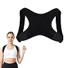 Posture Corrector for Men and Women Adjustable Upper Back Brace Breathable Back Straightener for Shoulder Support Office and Daily Use Improve Slouching and Rounded Shoulders (S:bust 70-80cm)