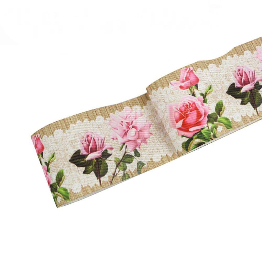 Cinta de grogrén con diseño de rosas de 16 mm a 75 mm de estilo retro, para decoración de fiestas o fiestas de 50 yardas/rollo, 24535, 50mm grosgrain