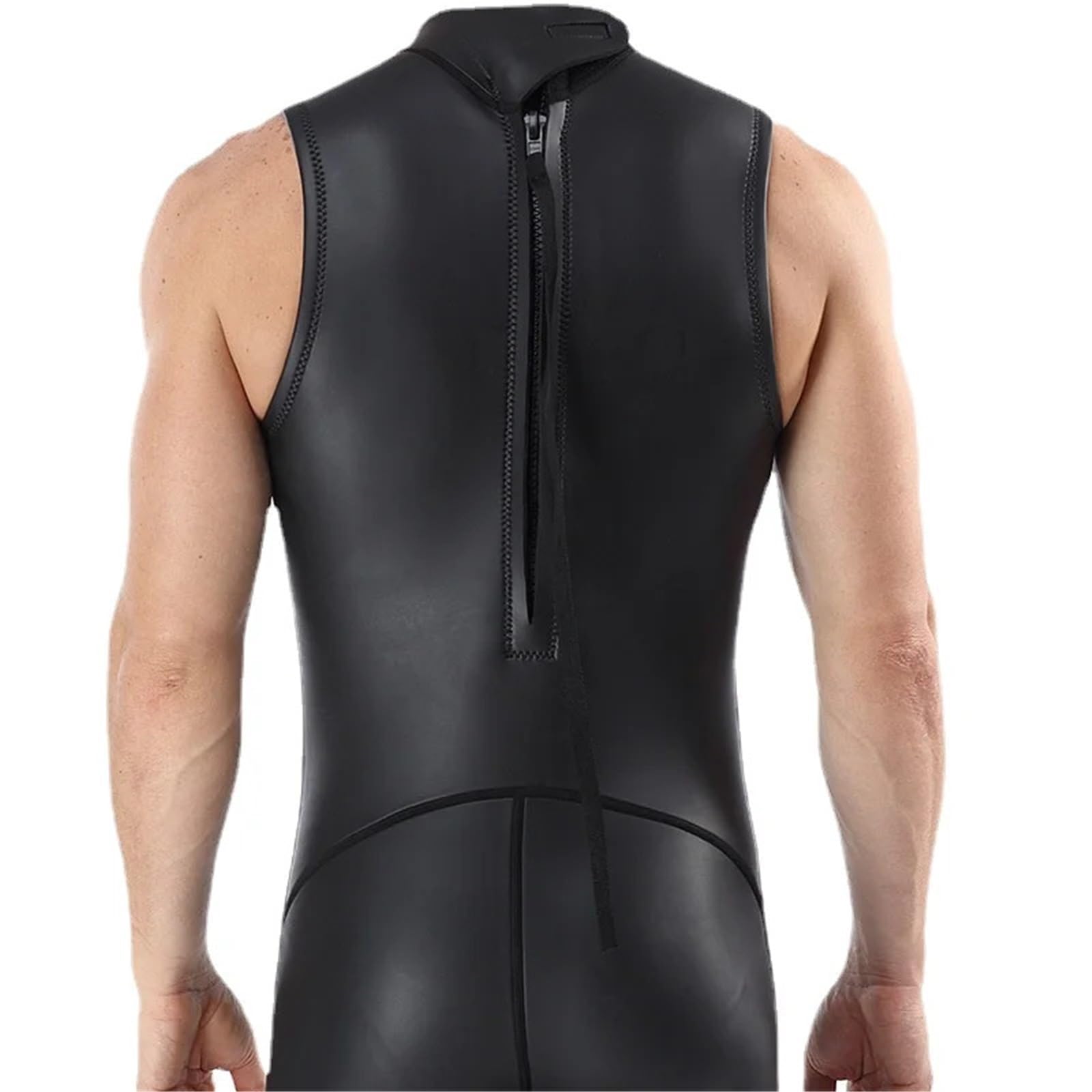 Mutino da Sub Muta da Sub da Uomo da 2 Mm, Corta, Nera, Monopezzo, Senza Maniche, Muta da Sub for Immersioni Subacquee, Surf, Snorkeling, Costume da Bagno Invernale(S)