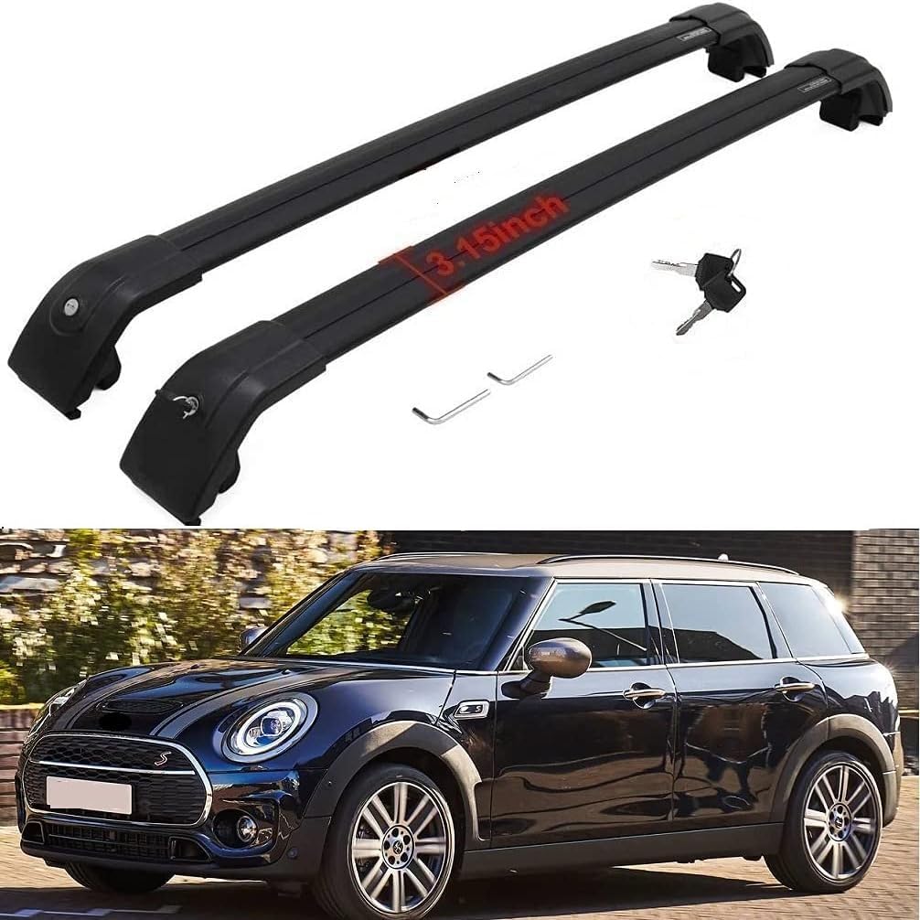 Upgraded Lockable Cargo Racks for Mini Clubman 2016-2023 Roof Rack Cross Bars Rail Luggage Carrier Accessories
