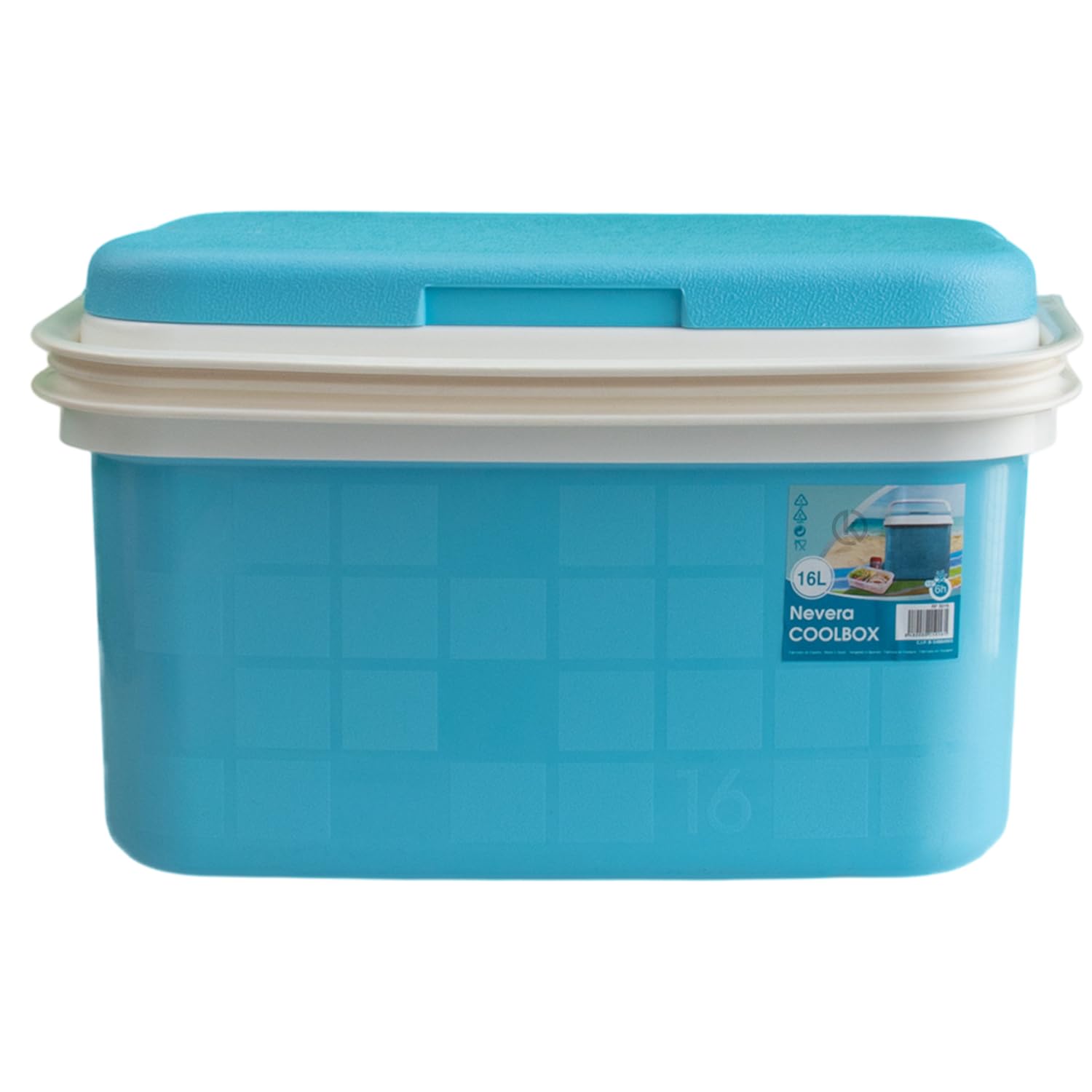 KROWN - Nevera Portátil Térmica, Color Pastel, Polipropileno, Ideal para Actividades al Aire Libre en el Jardín, Camping, Barbacoas, Picnic, Playa, Caja Rígida Térmica