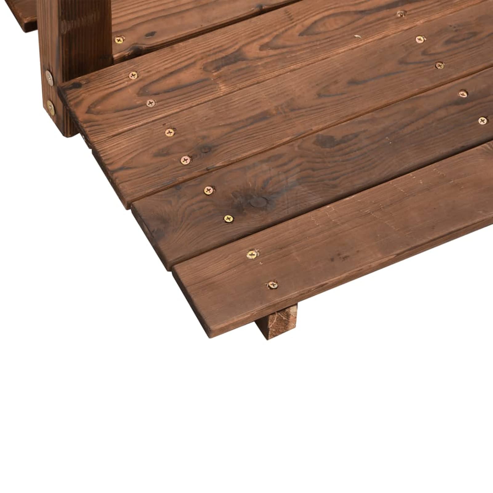 BaraSh Ponte Giardino 150x67x56cm Legno Massello Abete Rosso