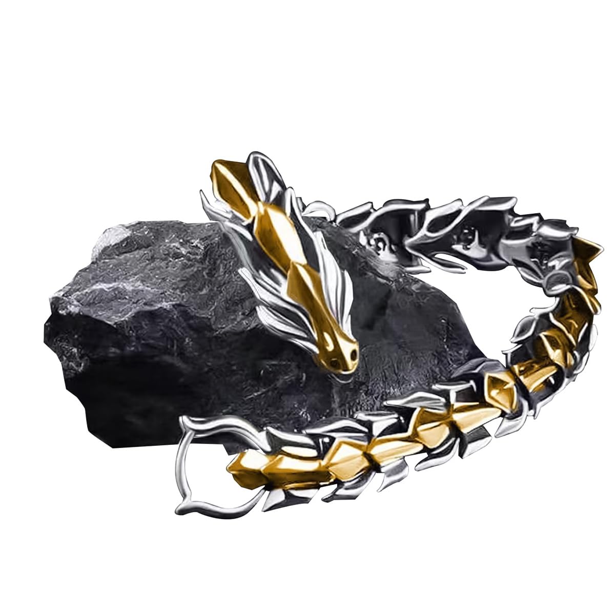 See full amazon price history chart for SANNIDHI® 21cm Silver Bracelet for Men Vintage Dragon Mens Bracelet, Fashion Dragon Men Bracelet, Gold Titanium Steel Hand Bracelet for Men Gift Jewelry - Waterproof, Rust-Proof SANNIDHI® 21cm Silver Bracelet for Men Vintage Dragon Mens Bracelet, Fashion Dragon Men Bracelet, Gold Titanium Steel Hand Bracelet for Men Gift Jewelry - Waterproof, Rust-Proof (B0DCJXZPZC) Amazon Price History, Amazon Price Tracker