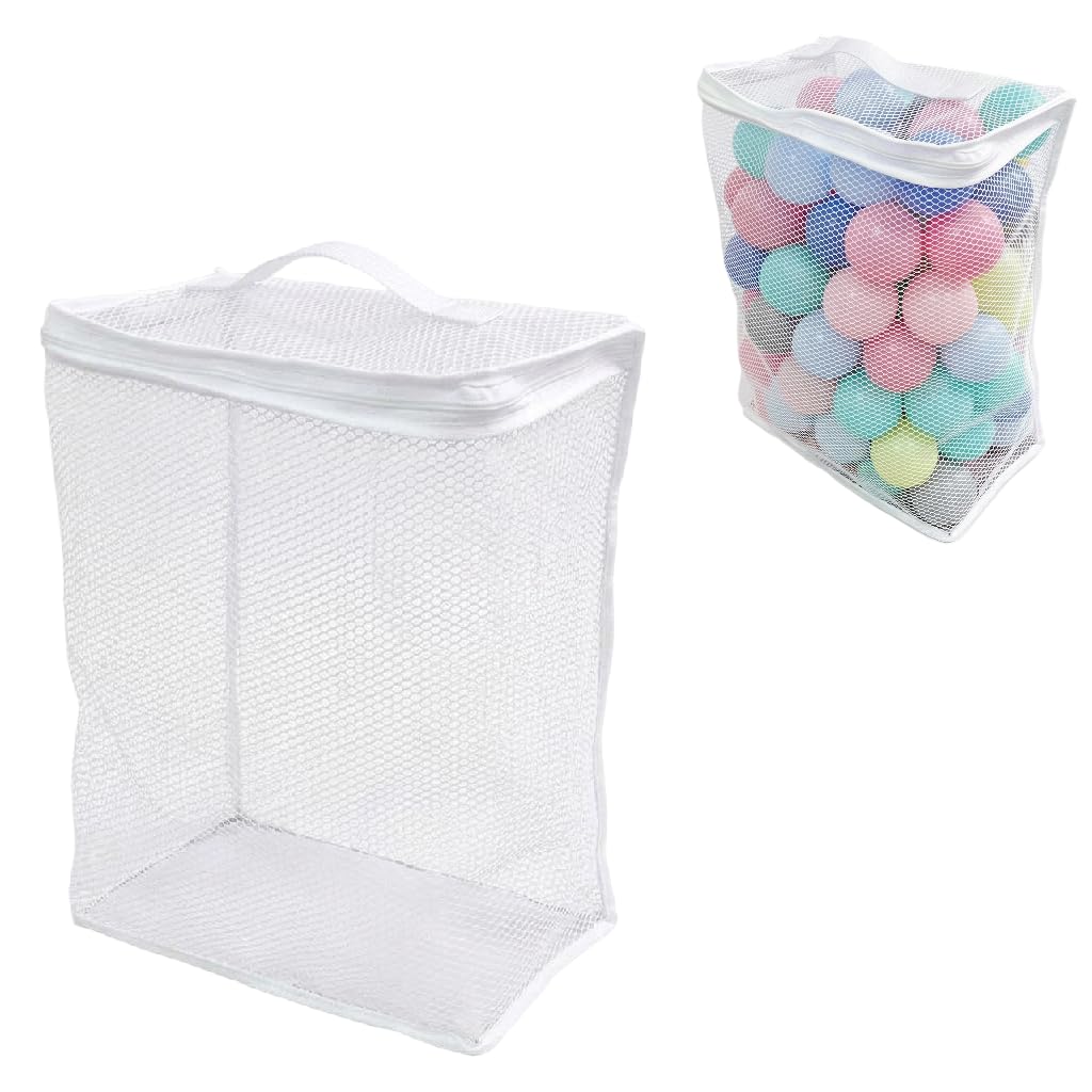 Ball Pit Storage Bag 200 Balls Mesh with Stand Base