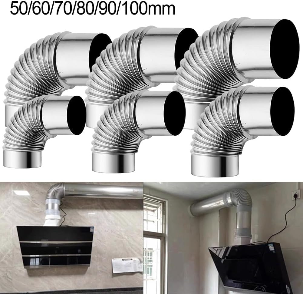 Gomito A 90&deg; Per Canna Fumaria In Acciaio Inox - Diametro 100 Mm, Per Stufe E Camini