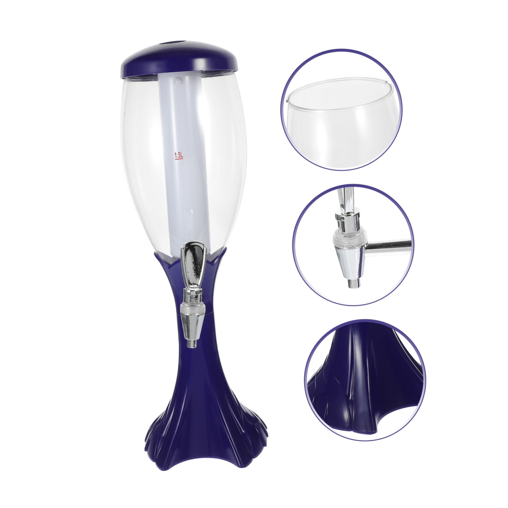 Cabilock Mini 1 Pc Barril De Cerveza Dispensador De Cerveza con Grifo Bebida del Grifo Dispensador De Torre De Cerveza 3 litros Barril De Litro Ordenador Personal Columna De Vino