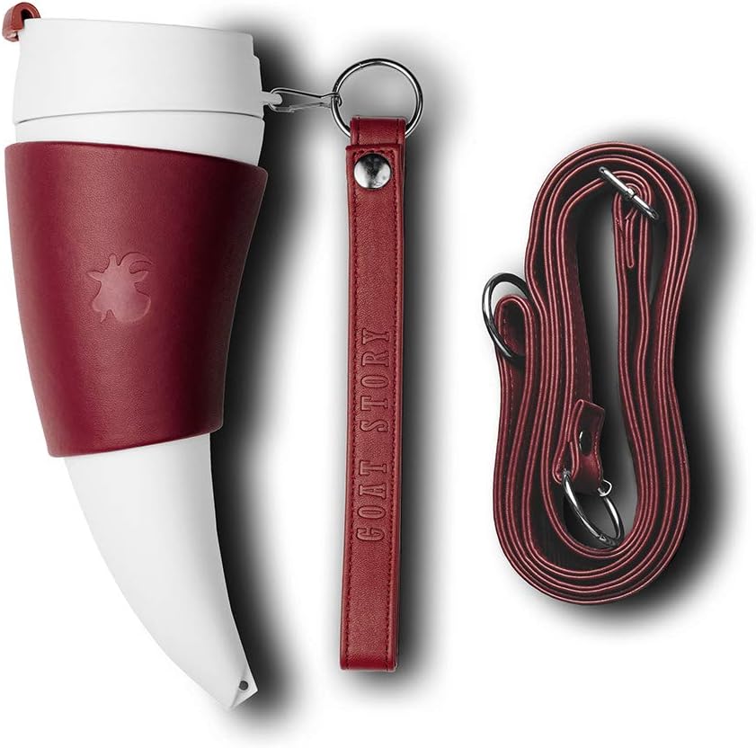 GOAT STORY Mug (Marsala_real leather, 12 oz.)