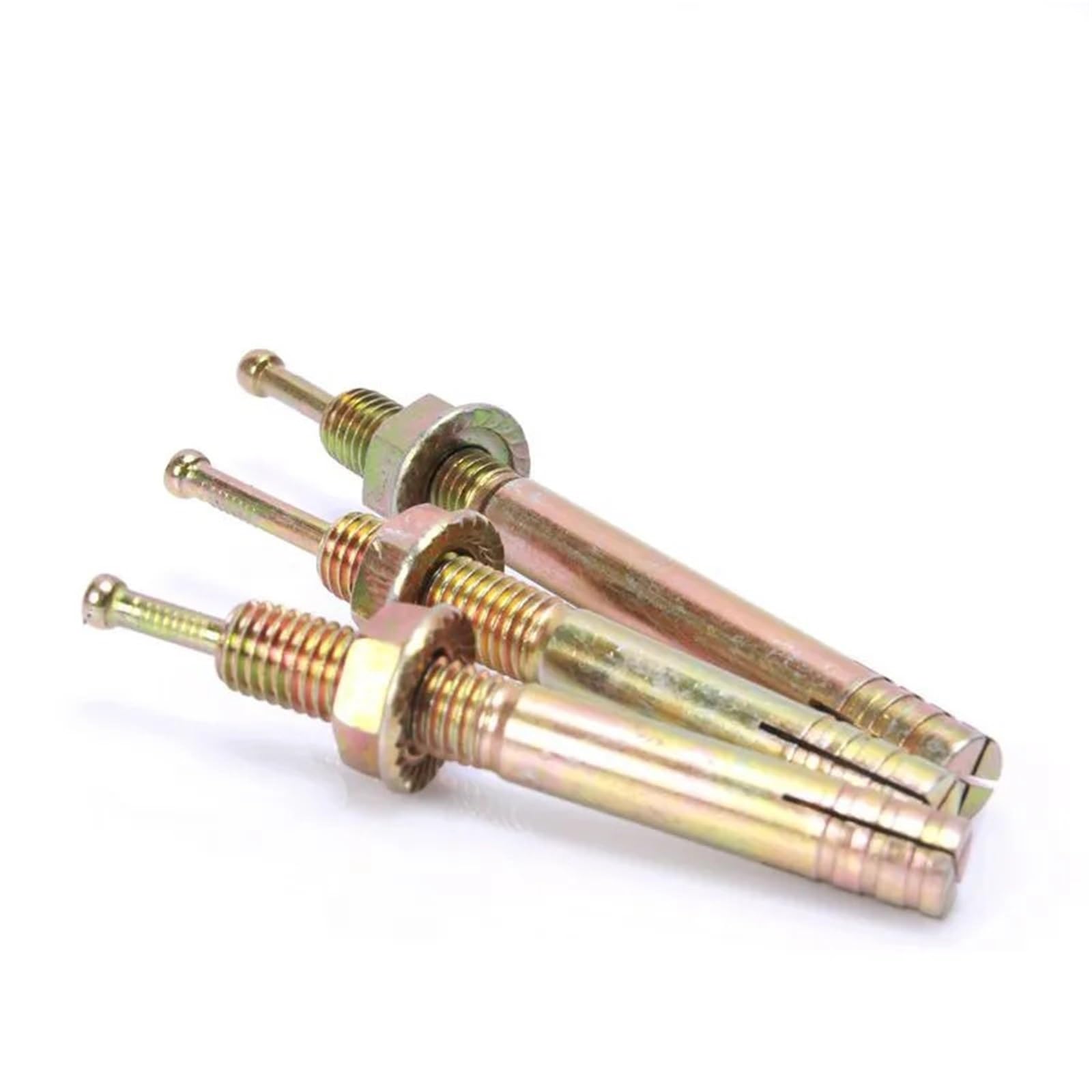 Dübel 10mm Expansionsrohr aus Kohlenstoffstahl, Hammerschlagschrauben, Dübel, Befestigungsschrauben, Trockenbau, Beton, Hardwork-Befestigungselement(7.5cm,24pcs)