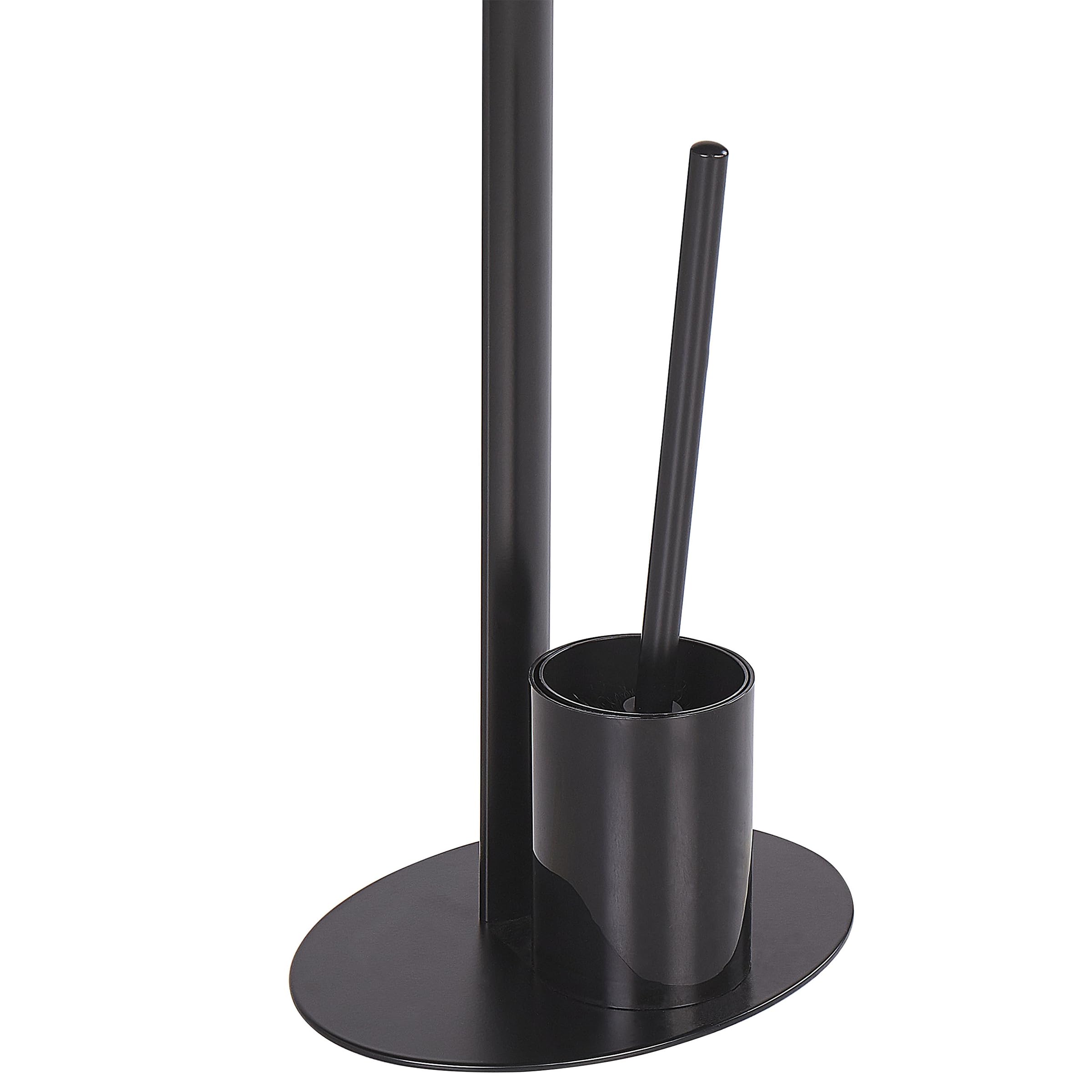 Soporte de Papel higiénico de Metal Negro Recubrimiento en Polvo portarrollos escobillero Accesorio de baño Moderno Sarto