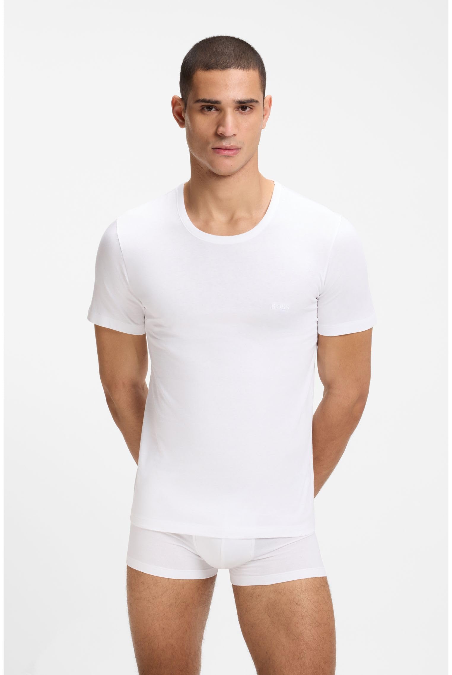 BOSS Herren Tshirtrn 3p Classic 10267939 0 Underwear_T_Shirt (1er Pack)