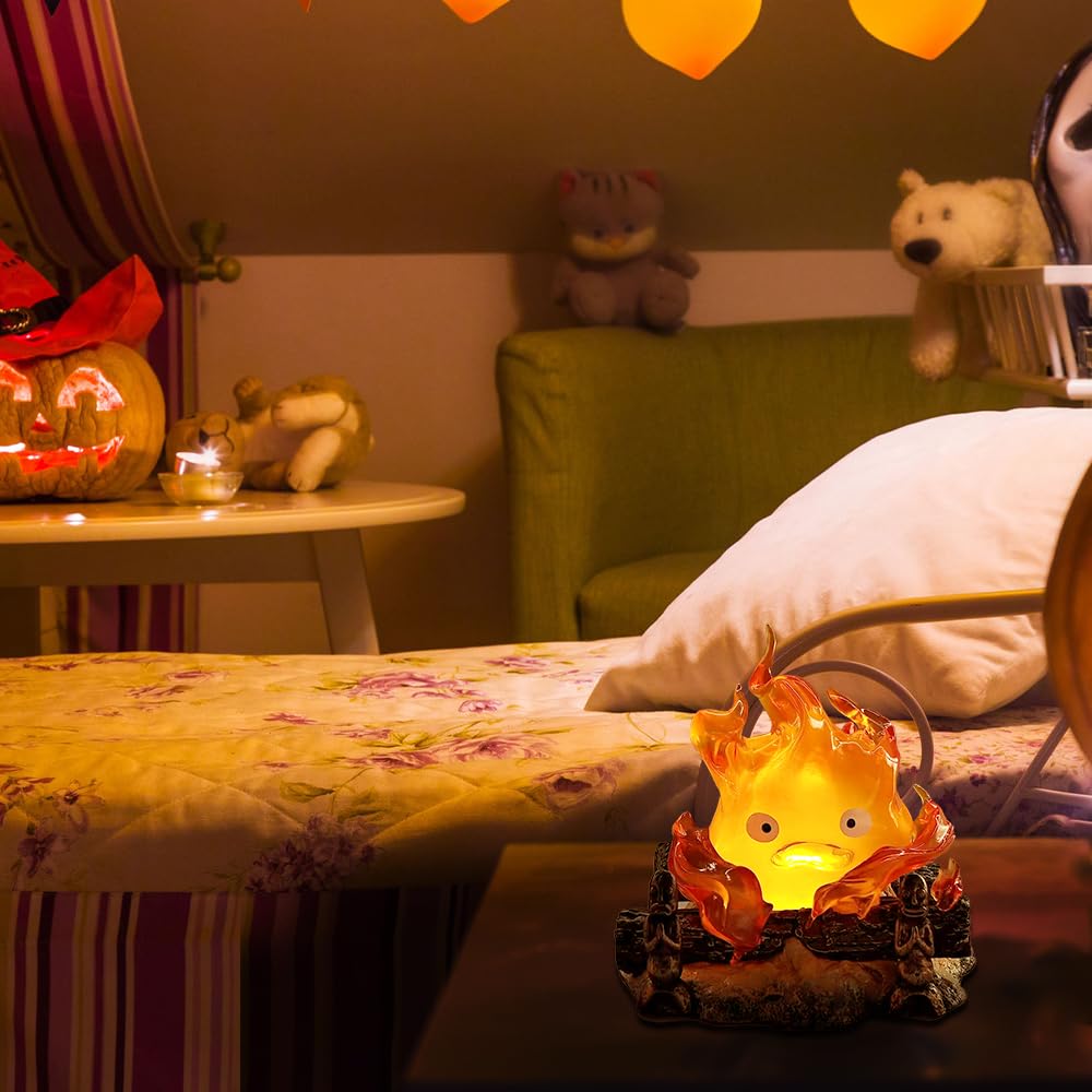 SGZIOO Calcif Night Light, Cute Calcifer Lamp, 12cm Anime Light, Flames Ambient Light - Image 3