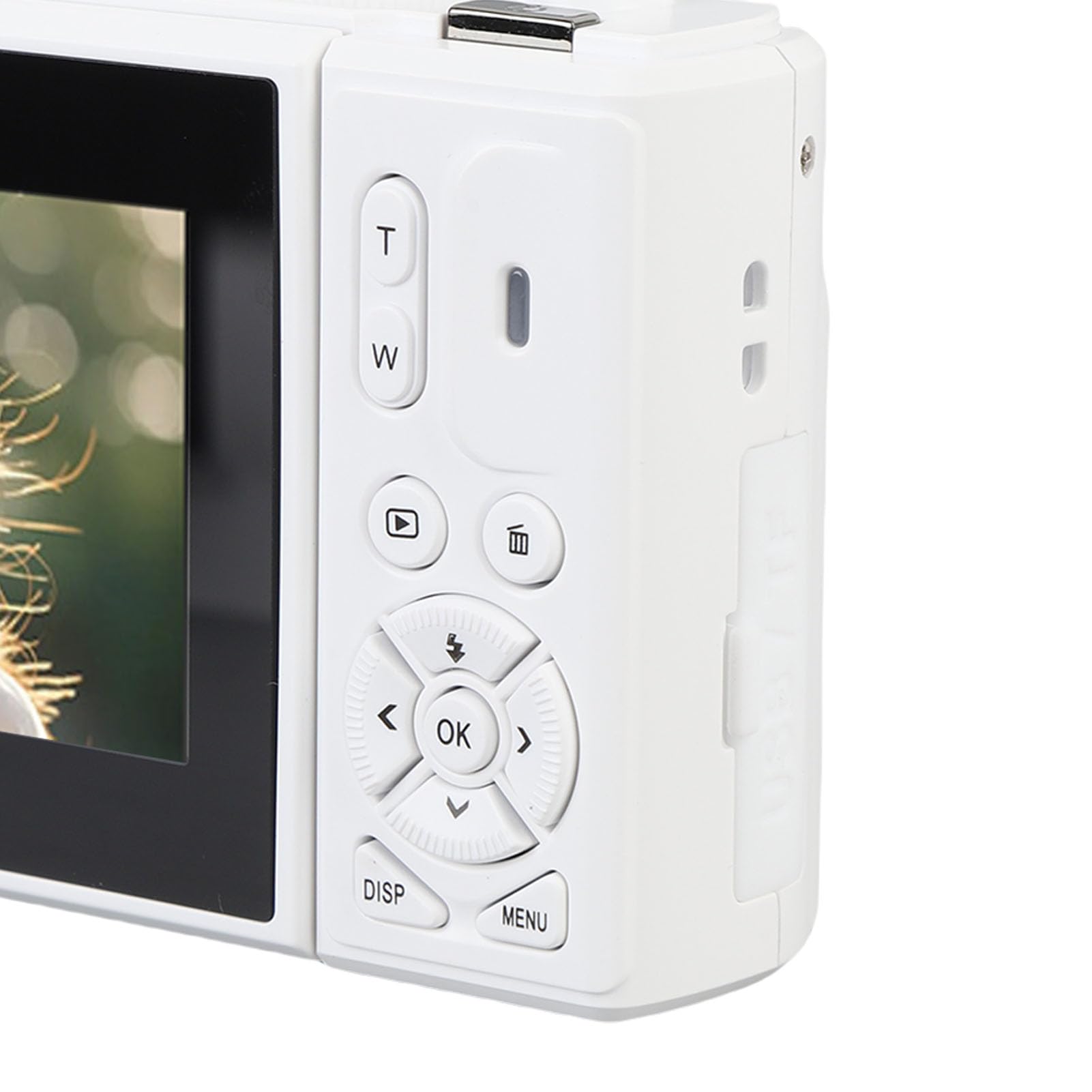 Kamera Cyfrowa 5K, 75MP WiFi Vlogging Aparat z 18x Optycznym Zoom i 3 na Ekranie Flip do Fotografii, YouTube i Travel (WHITE)