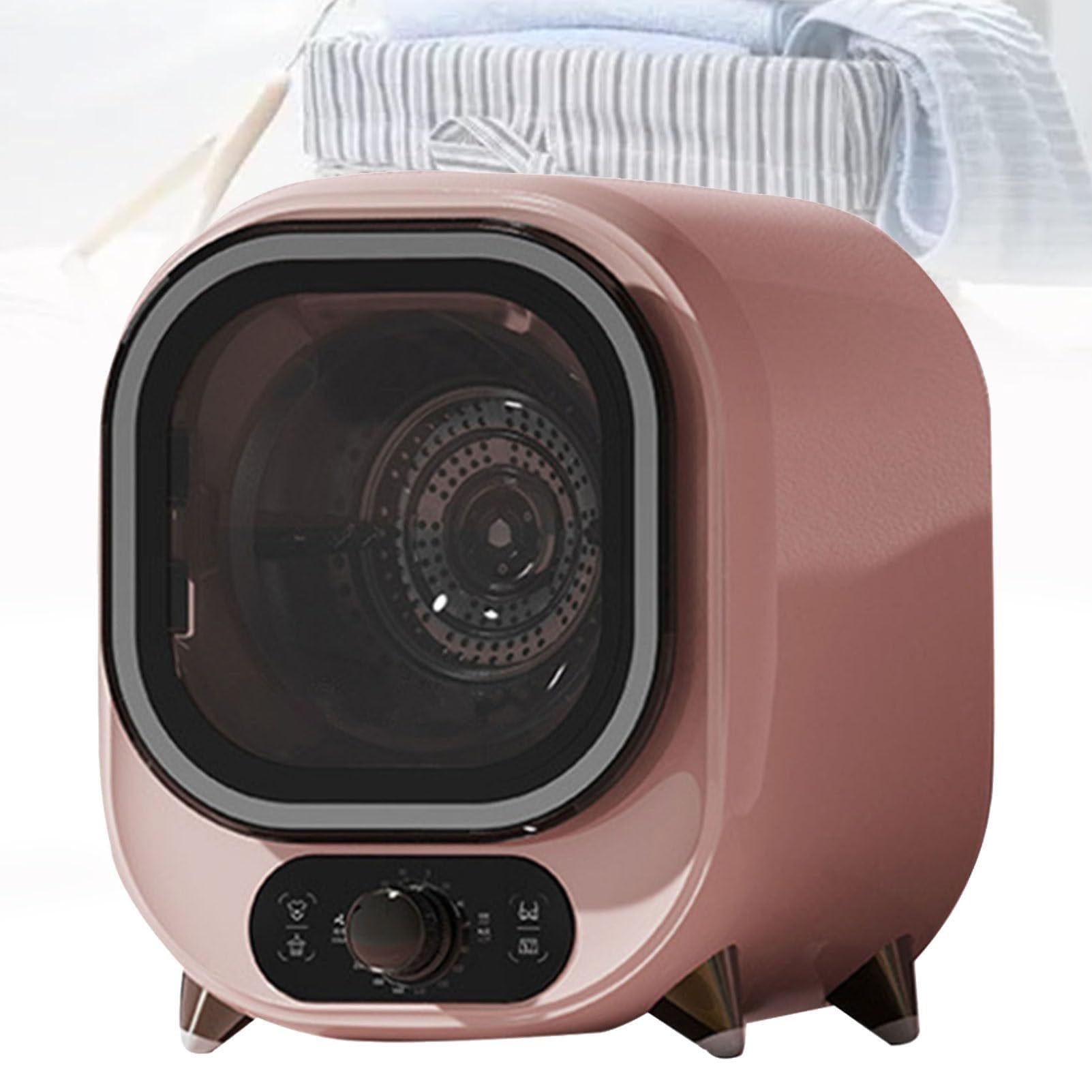 Secadora De Ropa Pequeña, Secadora Centrífuga, Condensador Ventilado De 5 Kg, Minisecadora Portátil Y Compacta, Secadora Centrífuga Compacta, Capacidad De Carga De 0,8 Kg(Pink)
