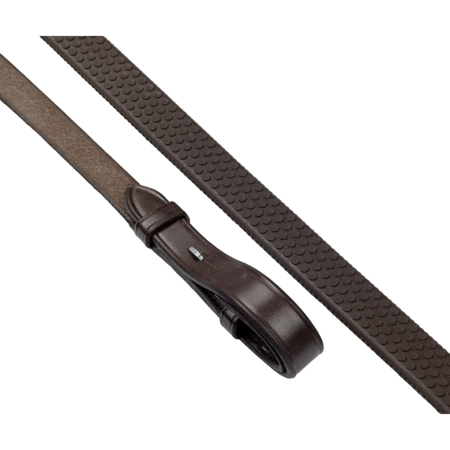 John Whitaker Lynton Rubber Dimple Grip Reins Cob Havana