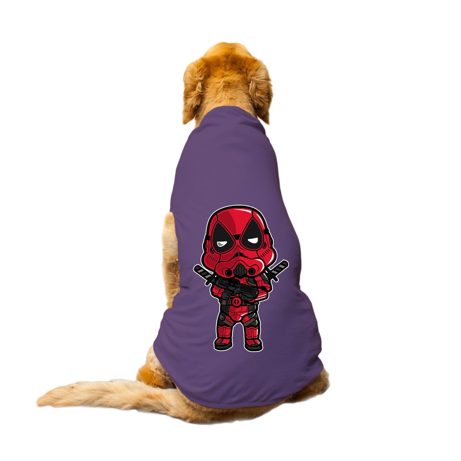 Funketti Dog T-Shirt Dead Trooper Printed Round Neck Sleeveless Tank/Tee Comfort, Breathable, Lightweight Dog Clothes/Apparel for Small/Medium and Big Dogs Breeds.(Purple/XS) (B0CCHXCN62) Amazon Price History, Amazon Price Tracker