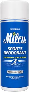 Sports Deodorant Powder for Underarms & Feet, 2.8 oz (80g) | Athletes Deodorant for Odor & Moisture Control for Men & Women, Underarms, Feet & Other Odor-Prone Areas