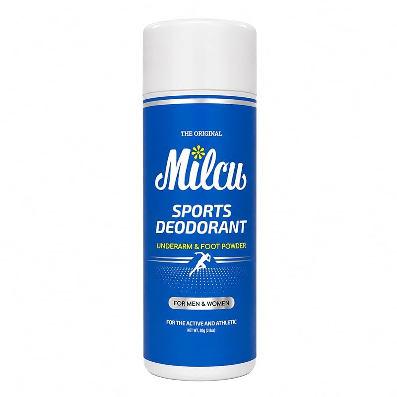 Desodorante em pó Milcu para axilas e pés, 80 g