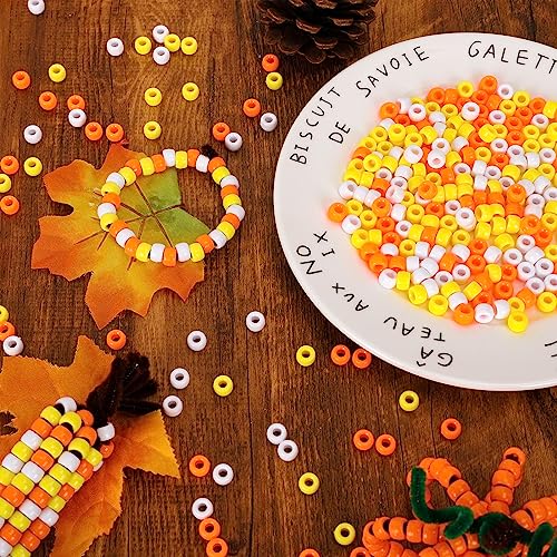 Cuentas de poni de otoño Whaline con limpiapipas para pulseras 5