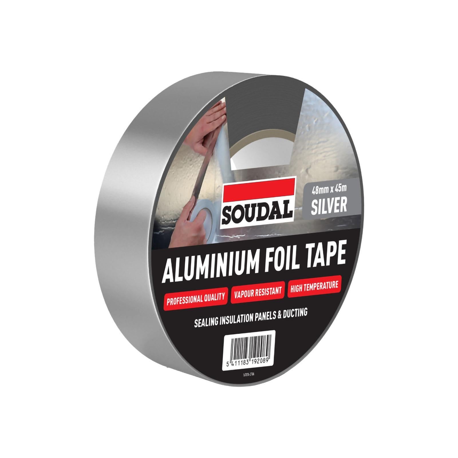 Soudal Aluminium Foil Tape (3 Pack) - 48mm