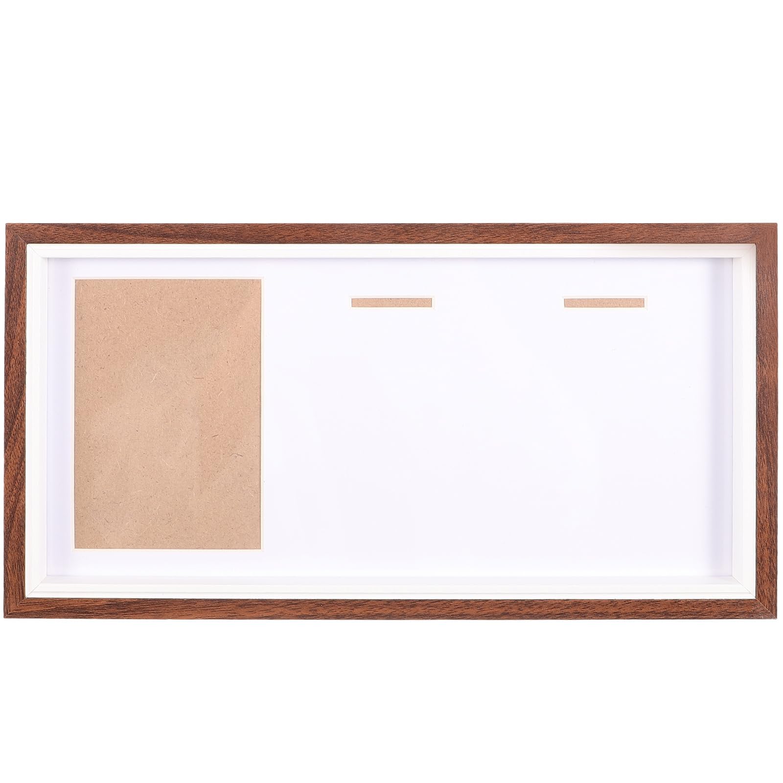 Cabilock Cadre Décoratif Cadre D'Affichage De Médailles Multifonctionnel Boîtes D'Ombre De Médailles Bois Verre Papier