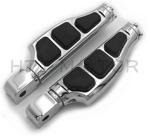 Miniatura 4 de HTTMT MT216-048B+PA005X2 - Chrome Flat Wing Footpegs Foot Rest Compatible with Front 1999-2016 YZF-R6 R6S 600R