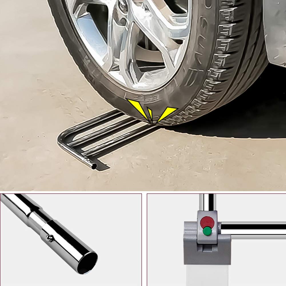 Sponde del Letto per Anziani Maniglia per Guida di Assistenza Portatile Regolabile in Acciaio Inossidabile di Sicurezza per Adulti, 2 Misure