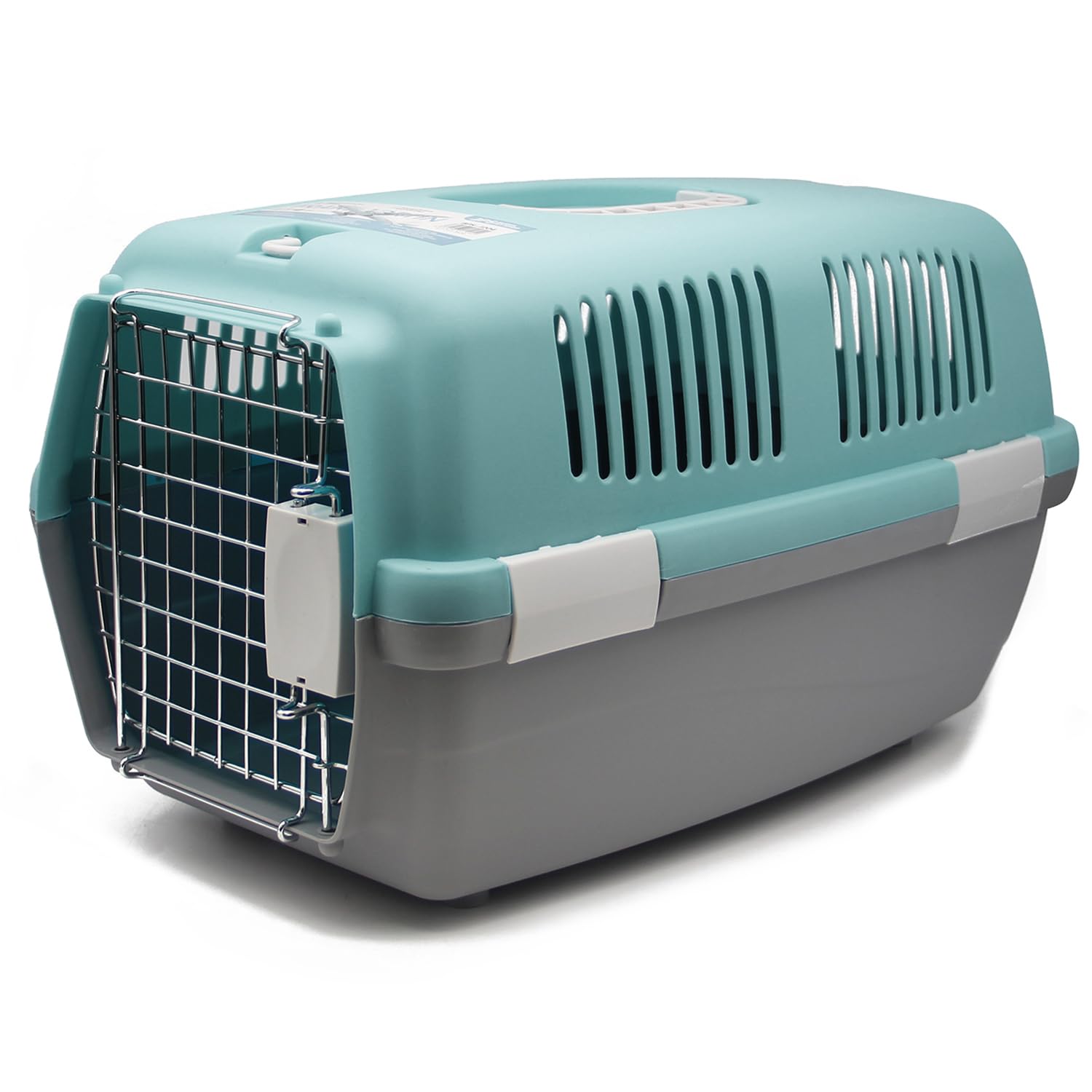 BPS Transportín para Mascotas Rígido Plástico para Perros y Gatos Transporte IATA 3 Tamaños Elegir (Azul, S: 48 x 30 x 28 cm) BPS-1204AZ