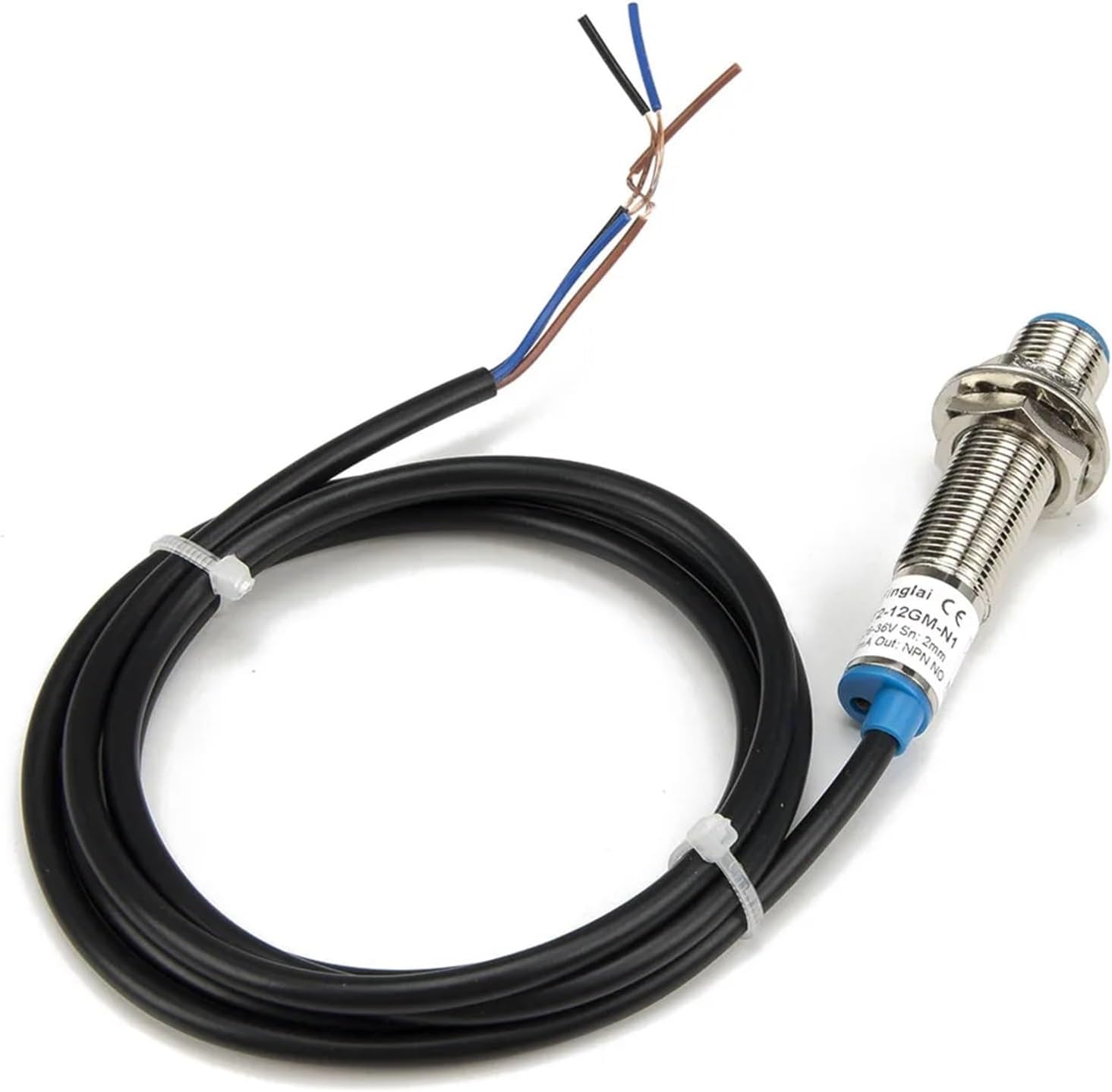 M12x1x50 2mm sensing NPN NO GAT2-12GM-N1 PNP NO GAT2-12GM-P1 inductive proximity sensor switch(P1 PNP NO)