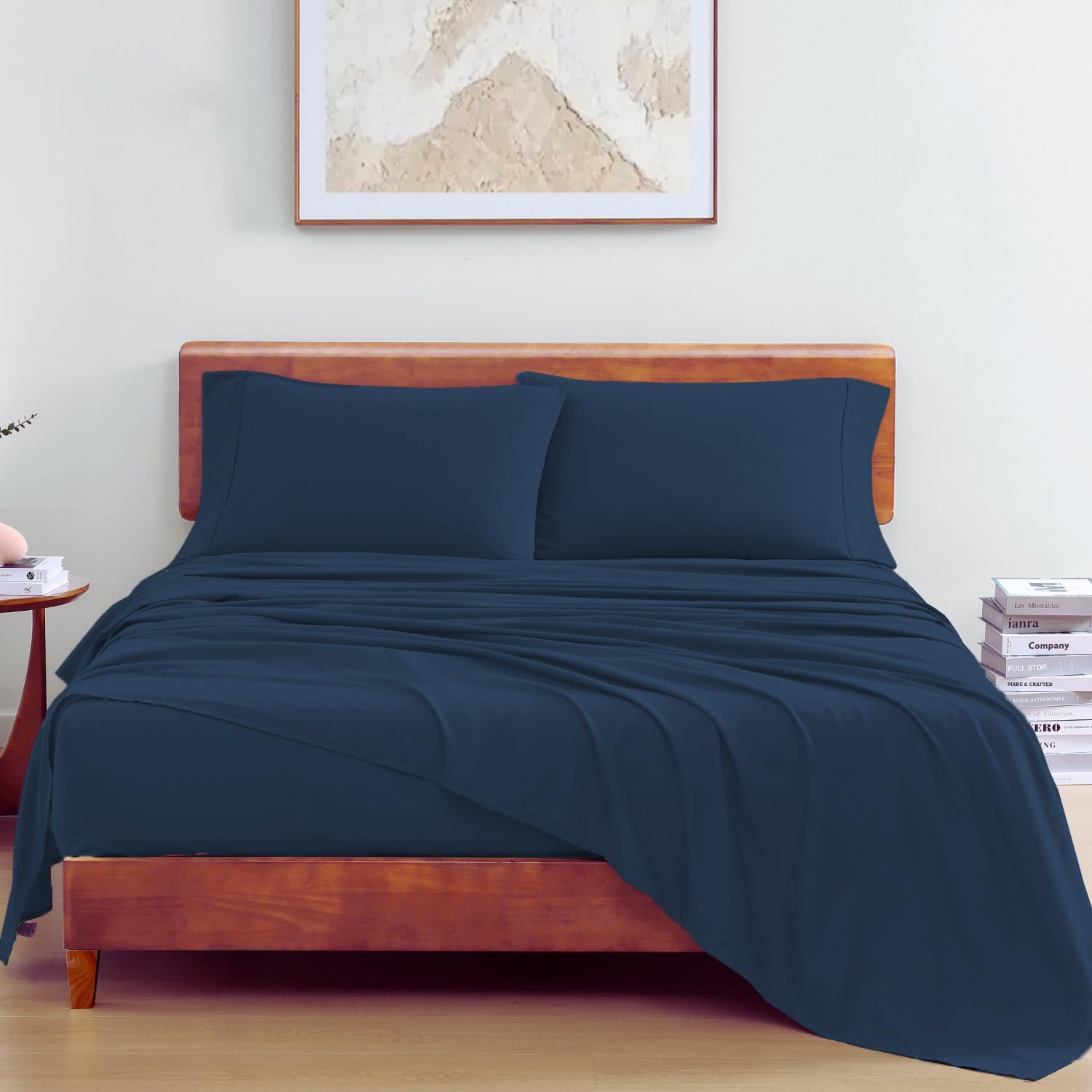 See full amazon price history chart for Lane Linen 100% Organic Cotton King Fitted Sheet Set |Breathable Fabric | Sustainable & Eco Friendly(Estate Blue,King) Lane Linen 100% Organic Cotton King Fitted Sheet Set |Breathable Fabric | Sustainable & Eco Friendly(Estate Blue,King) (B0D6BPTZ9G) Amazon Price History, Amazon Price Tracker