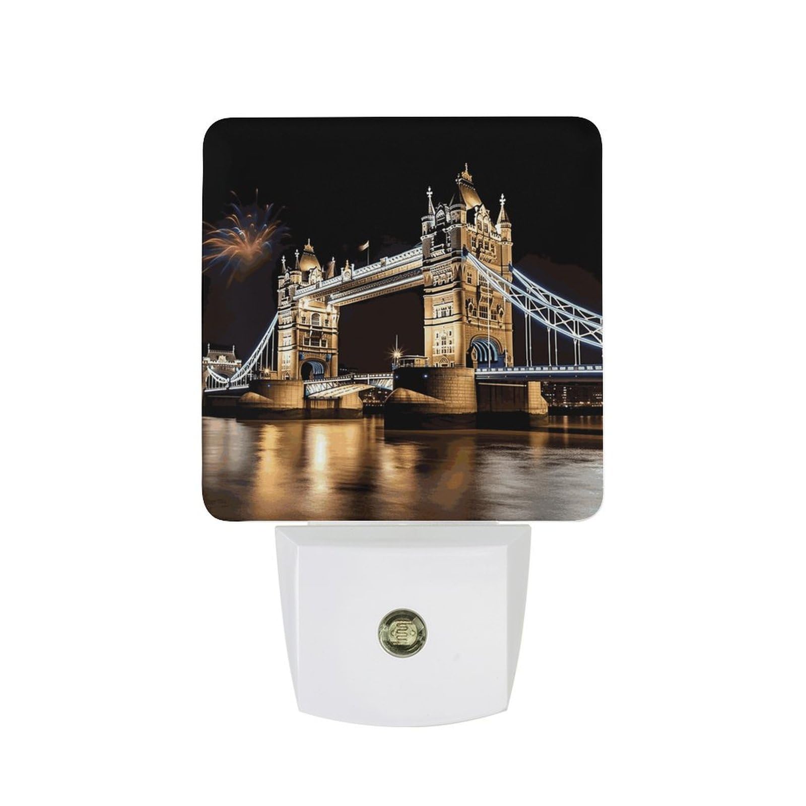 LDGSUPH - LED night light with smart sensor London night light, 0.5W night light, plug-in night light, dusk to dawn night light sensor, bright night light