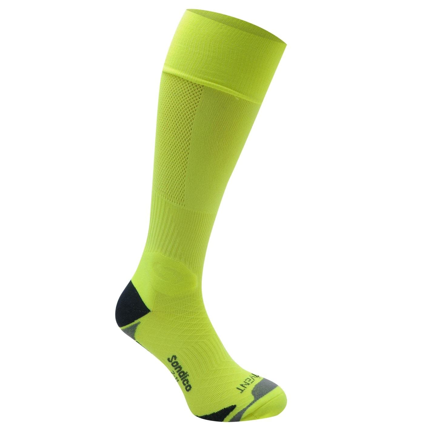 Sondico Kinder Elite Fußballsocken Anatomisch Geformt Fluo Gelb 33-39
