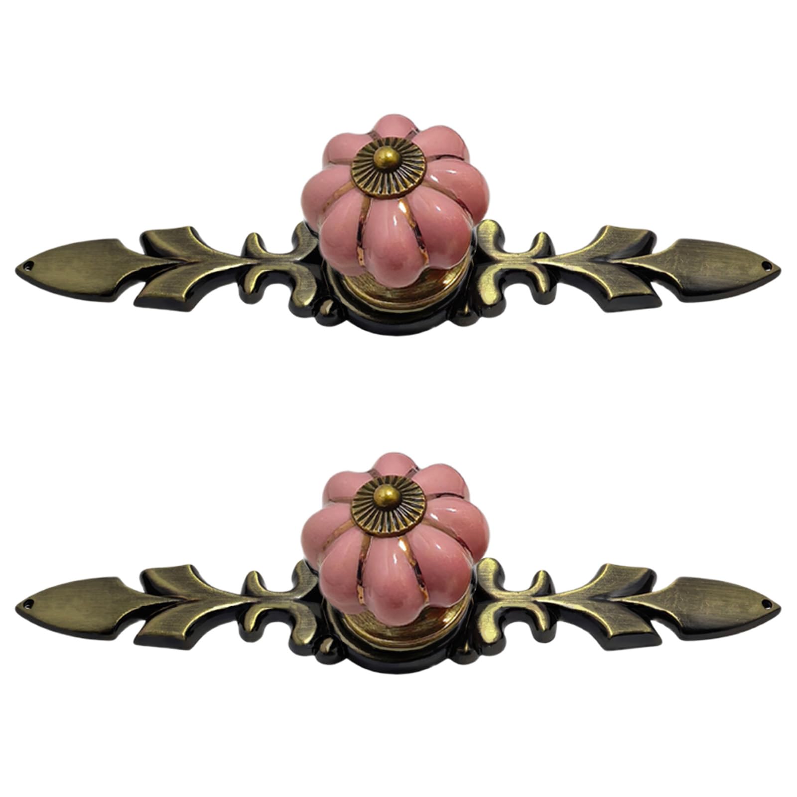 Pangboer A Zincs Lloys Drawer Handle European Cottage Styles Cabinet Pull Rod Pumpkins Smooth Grip Installation Farmhouses Cabinet Handle Pair