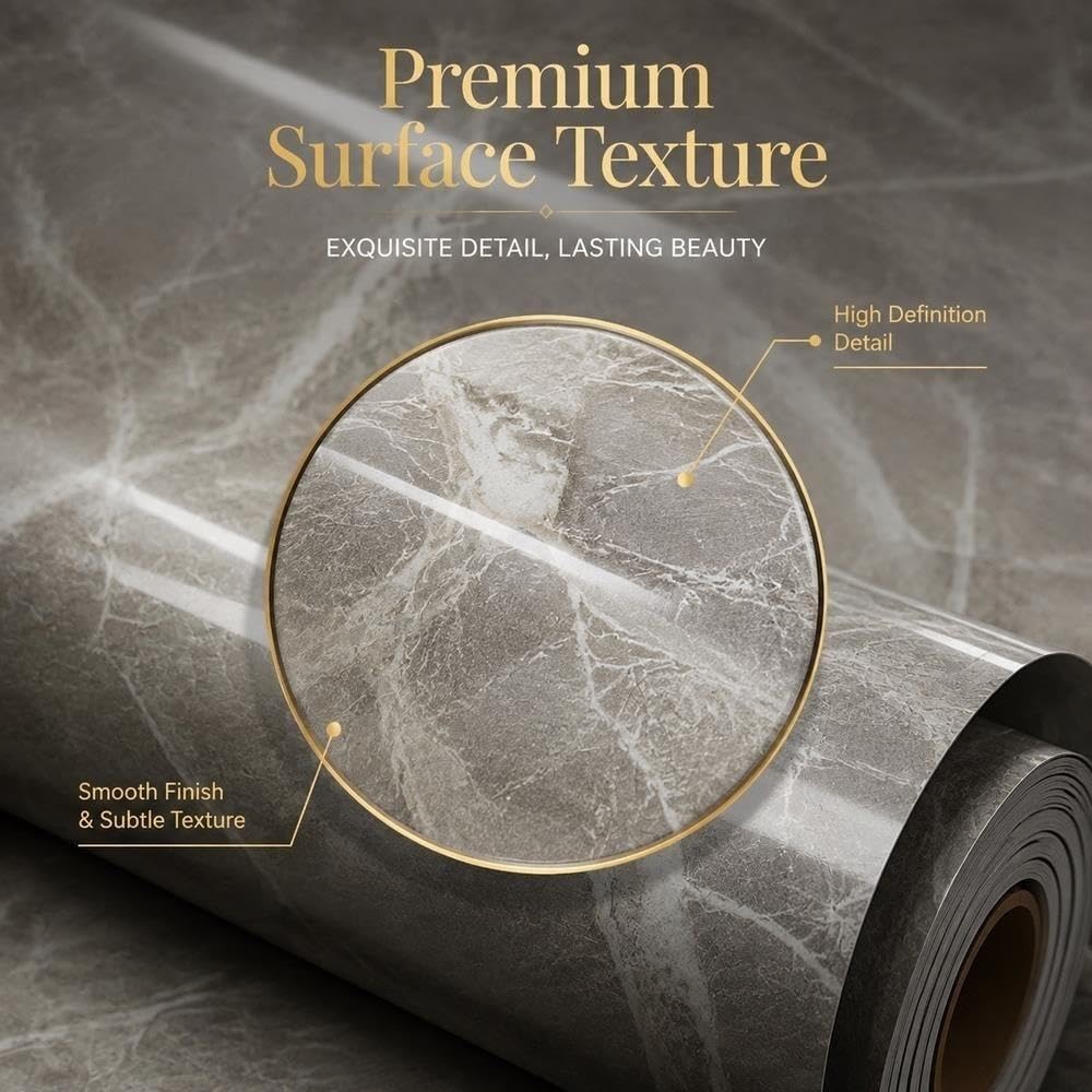 Peel and Stick Marble Tile Wall Panels Waterproof Backsplash Decor