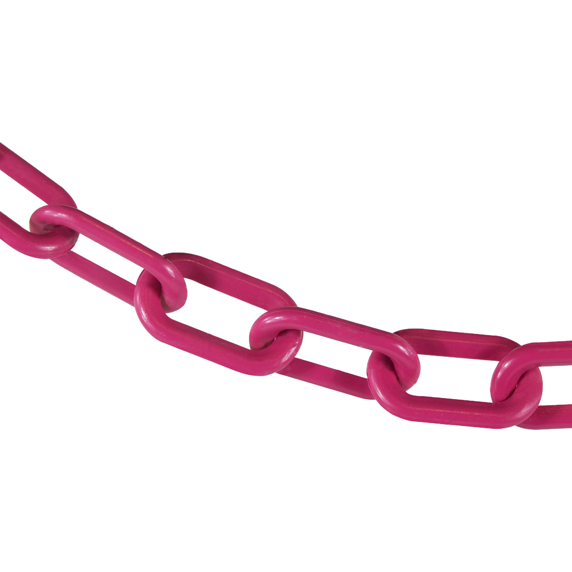 Mr. Chain プラスチックバリアチェーン セーフティピンク リンク直径2インチ 長さ25フィート (50025-25)