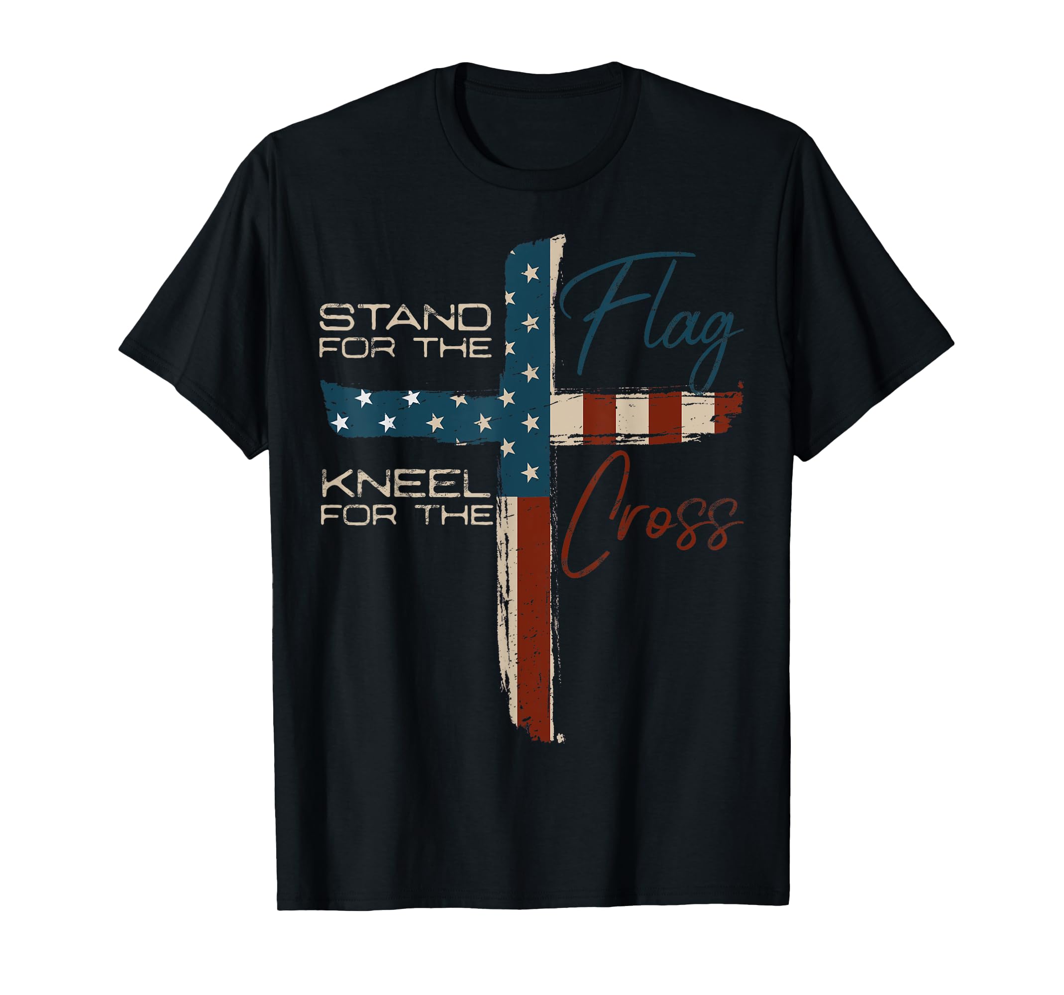 USA Flag Religious Quote 4th of July Christian Faith T-Shirt