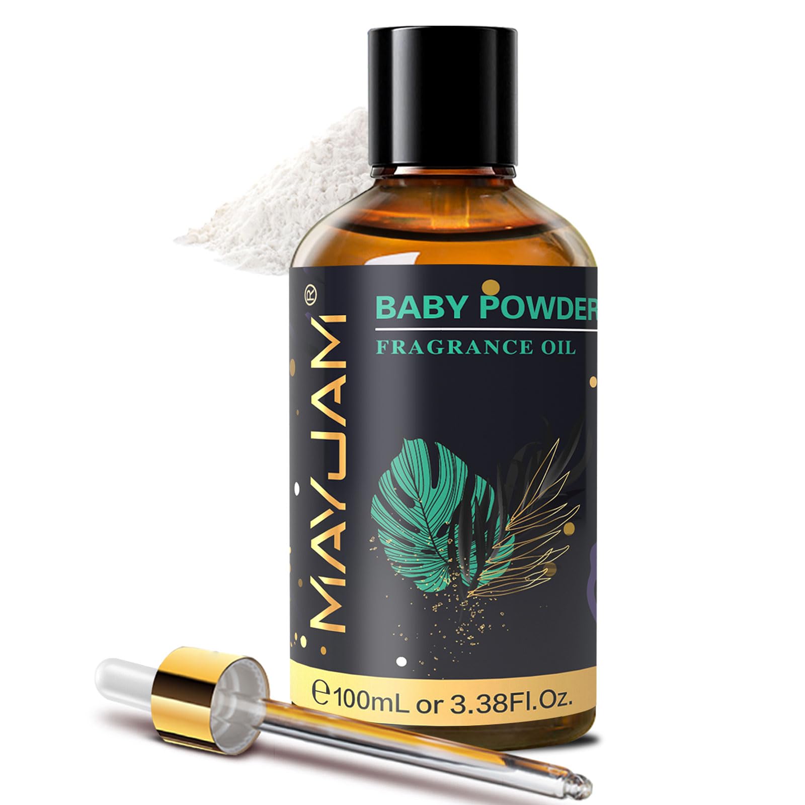 MAYJAM Babypuderöl 100ml, Premium Babypuder Duftöl für Ätherisches Öle Diffusor, Aromatherapie, Sicherheit und Komfort
