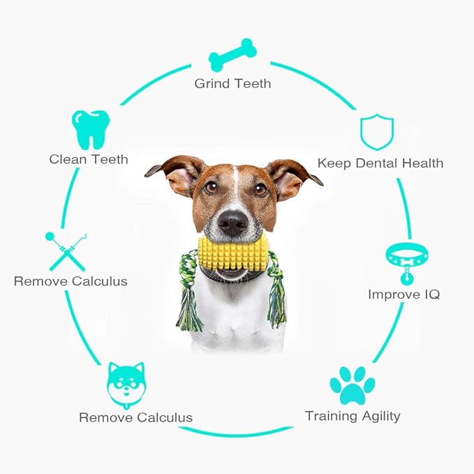 Amazon Ceesc 犬 おもちゃ ペット用 犬用玩具 噛むおもちゃ トウモロコシの臼歯のスティック咬傷に強い歯ブラシの犬のおもちゃのロープ 犬用歯ぎ清潔口内介護ブラシのケア棒 Ceesc 噛むおもちゃ 通販