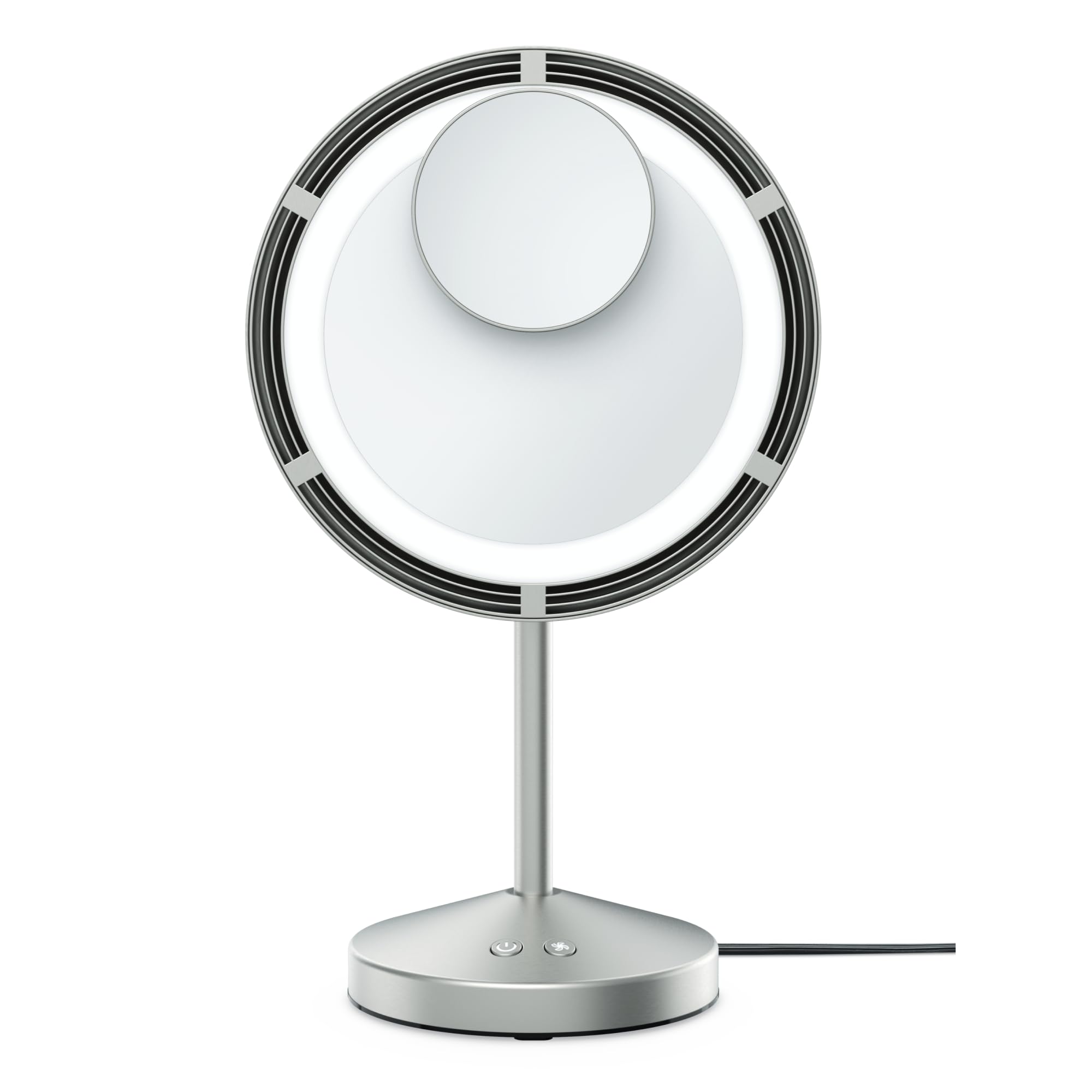 Espejo de maquillaje con luz Conair con ventilador integrado de 3 ajustes y área de 15 cm