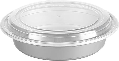 Miniatura 169 de Restaurantware Asporto - Cajas para llevar de 16 onzas, 50 recipientes de alimentos para llevar para microondas, tapas de plástico transparente Negro
