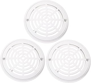 Yardwe 3 Peças Acessórios Para Tubos De Drenagem De Piso De Piscina Tampa De Drenagem Acessórios Para Piscina Base De Chuveiro Tampa De Drenagem De Chuveiro Tampa De Drenagem Redonda