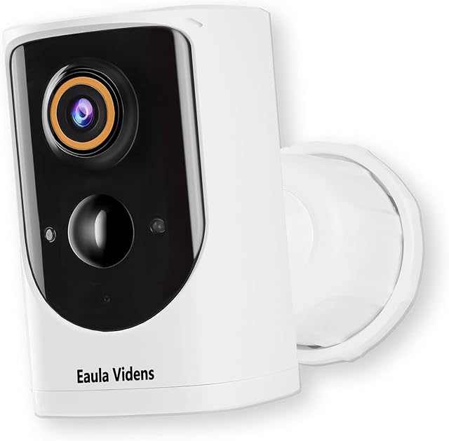 Outdoor indoor Wireless Security CCTV Camera, Rechargeable Battery Powered, 1080P Wi-Fi Home Surveillance Camera with Night Vision, IP66 Waterproof, PIR Motion Detection, for iOS & Android