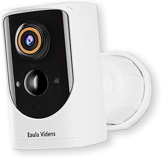 Outdoor indoor Wireless Security CCTV Camera, Rechargeable Battery Powered, 1080P Wi-Fi Home Surveillance Camera with Night Vision, IP66 Waterproof, PIR Motion Detection, for iOS & Android