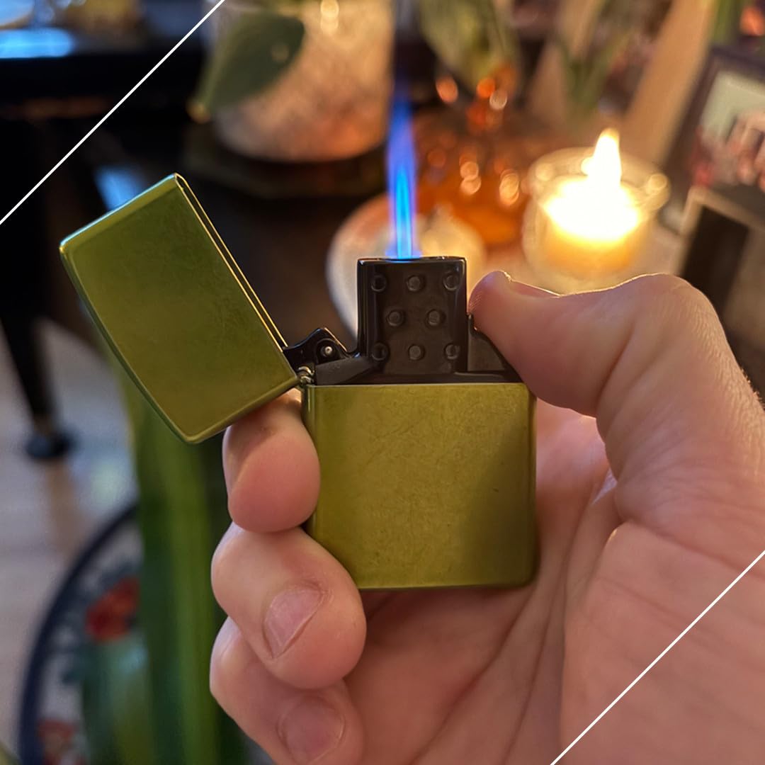 Zippo Inserto Gas para Mecheros a Prueba de Viento – Negro – Single Flame – Llama Jet Azul – Recargable con butano – Compatible con Zippos clásicos