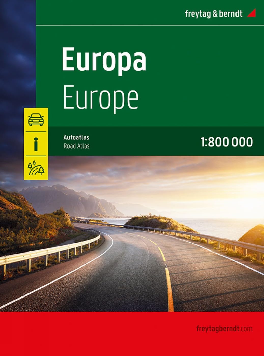 Europe Road Atlas - 1:800,000 scale