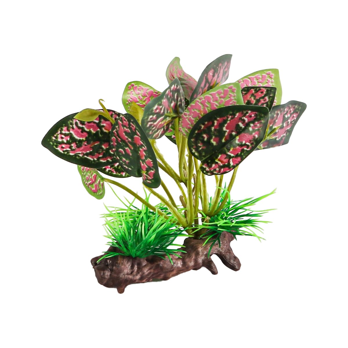 Laroal 2 Pieces Reptile Artificial Simulation Plants Reptile Accessories Terrarium Plant Decoration Supplies Aquarium Fish Tank Plants Amphibian Habitat Hiding Tank - Image 3